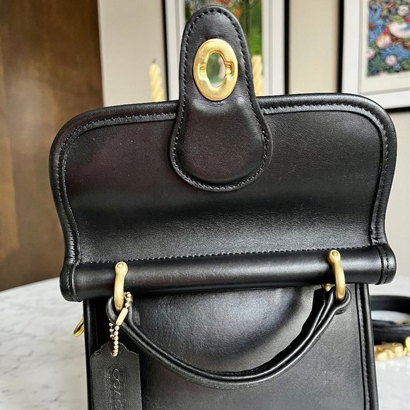 *RARE* Vintage Coach Black Winnie Bag 9023 Made in USA - Picture 12 of 16